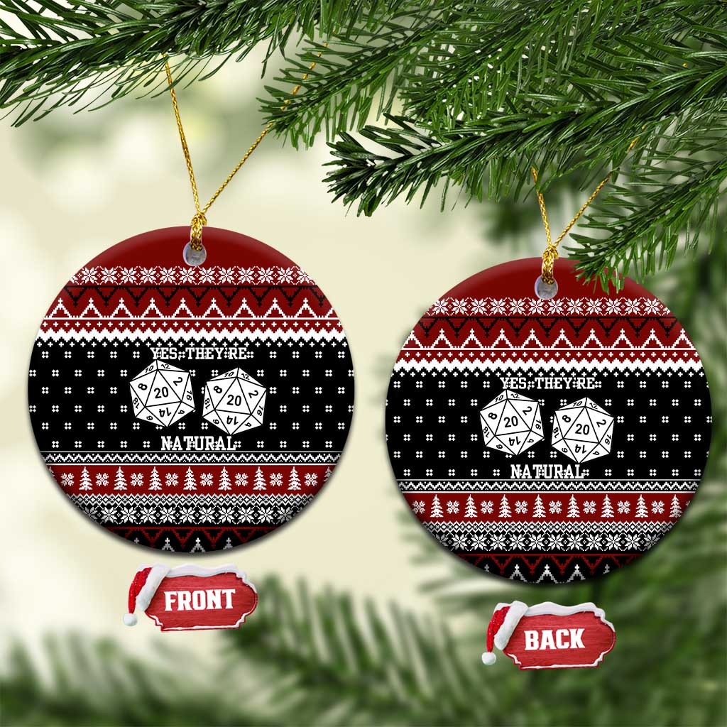 They Are Natural Christmas Ceramic Ornament Xmas Holiday Patterns - Wonder Print Shop