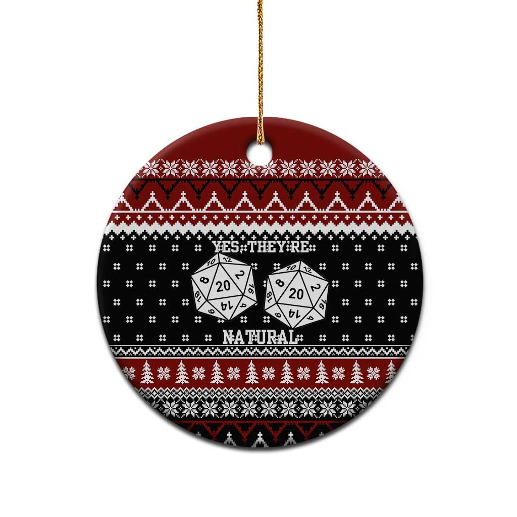 They Are Natural Christmas Ceramic Ornament Xmas Holiday Patterns - Wonder Print Shop