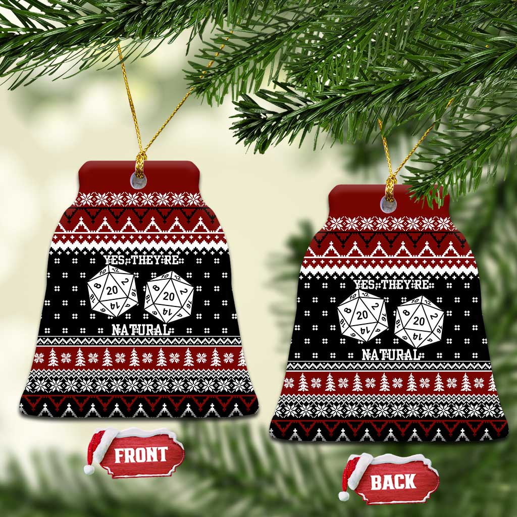 They Are Natural Christmas Ceramic Ornament Xmas Holiday Patterns - Wonder Print Shop