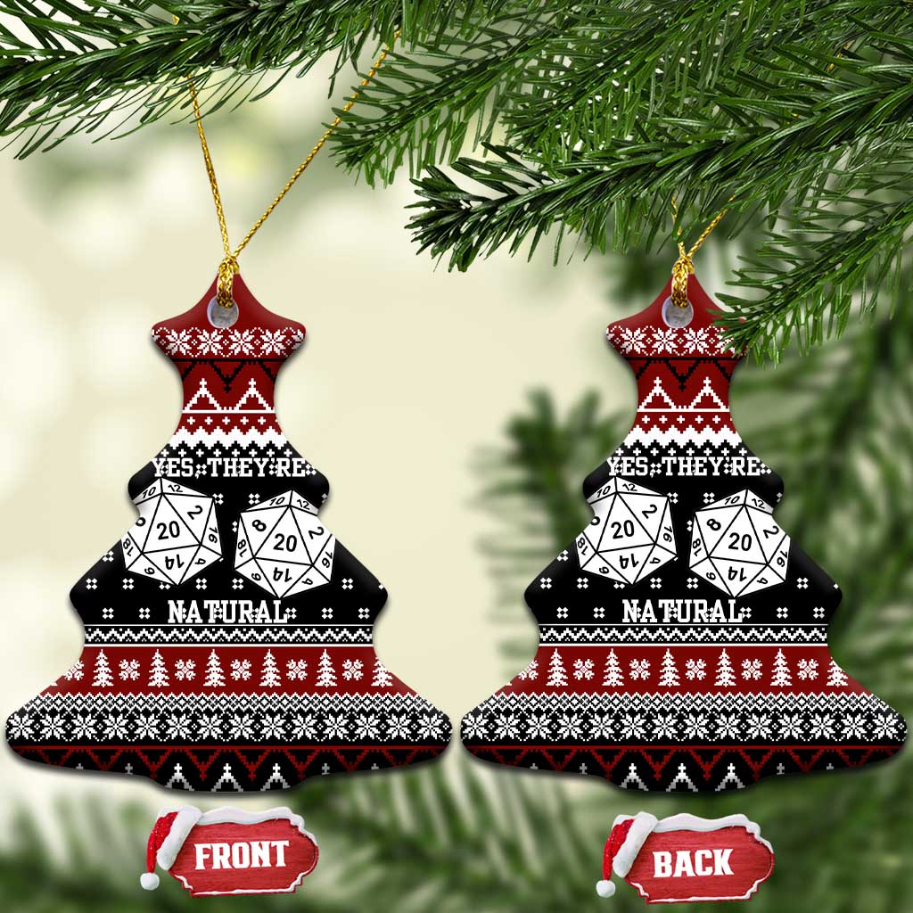 They Are Natural Christmas Ceramic Ornament Xmas Holiday Patterns - Wonder Print Shop
