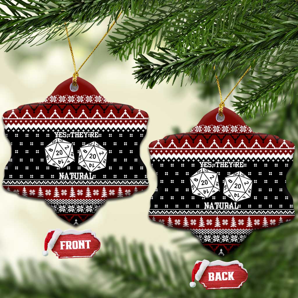 They Are Natural Christmas Ceramic Ornament Xmas Holiday Patterns - Wonder Print Shop
