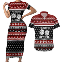 They Are Natural Christmas Couples Matching Short Sleeve Bodycon Dress and Hawaiian Shirt Xmas Holiday Patterns - Wonder Print Shop