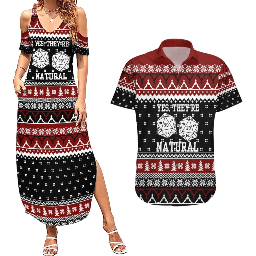 They Are Natural Christmas Couples Matching Summer Maxi Dress and Hawaiian Shirt Xmas Holiday Patterns - Wonder Print Shop