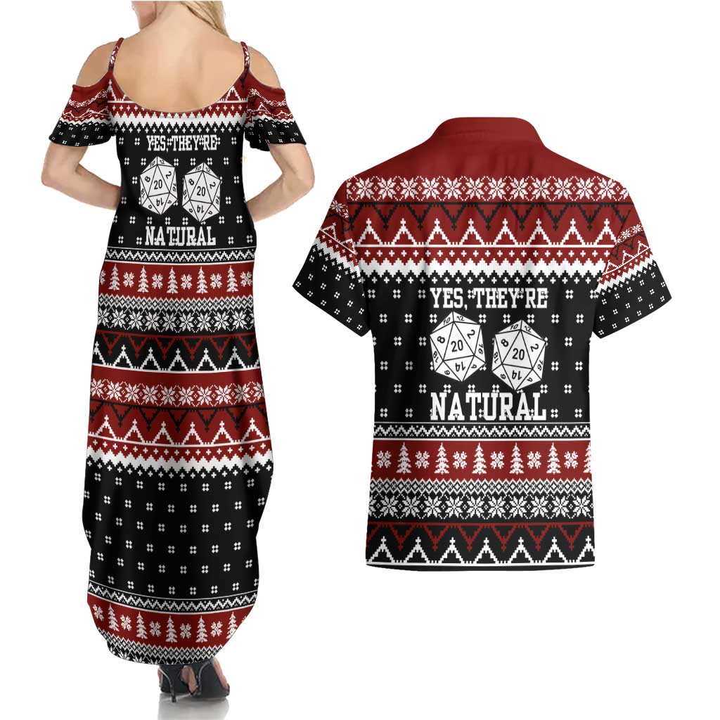 They Are Natural Christmas Couples Matching Summer Maxi Dress and Hawaiian Shirt Xmas Holiday Patterns - Wonder Print Shop