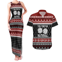 They Are Natural Christmas Couples Matching Tank Maxi Dress and Hawaiian Shirt Xmas Holiday Patterns - Wonder Print Shop