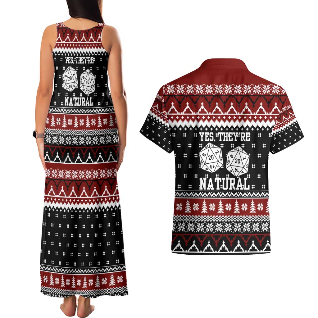 They Are Natural Christmas Couples Matching Tank Maxi Dress and Hawaiian Shirt Xmas Holiday Patterns - Wonder Print Shop