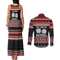 They Are Natural Christmas Couples Matching Tank Maxi Dress and Long Sleeve Button Shirt Xmas Holiday Patterns - Wonder Print Shop