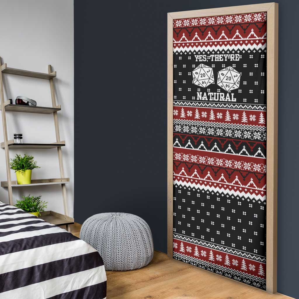 They Are Natural Christmas Door Cover Xmas Holiday Patterns - Wonder Print Shop