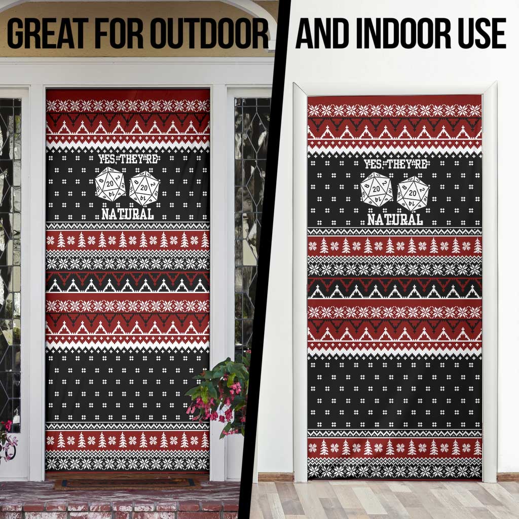 They Are Natural Christmas Door Cover Xmas Holiday Patterns - Wonder Print Shop