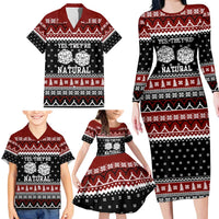 They Are Natural Christmas Family Matching Long Sleeve Bodycon Dress and Hawaiian Shirt Xmas Holiday Patterns - Wonder Print Shop