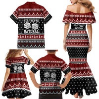 They Are Natural Christmas Family Matching Mermaid Dress and Hawaiian Shirt Xmas Holiday Patterns - Wonder Print Shop