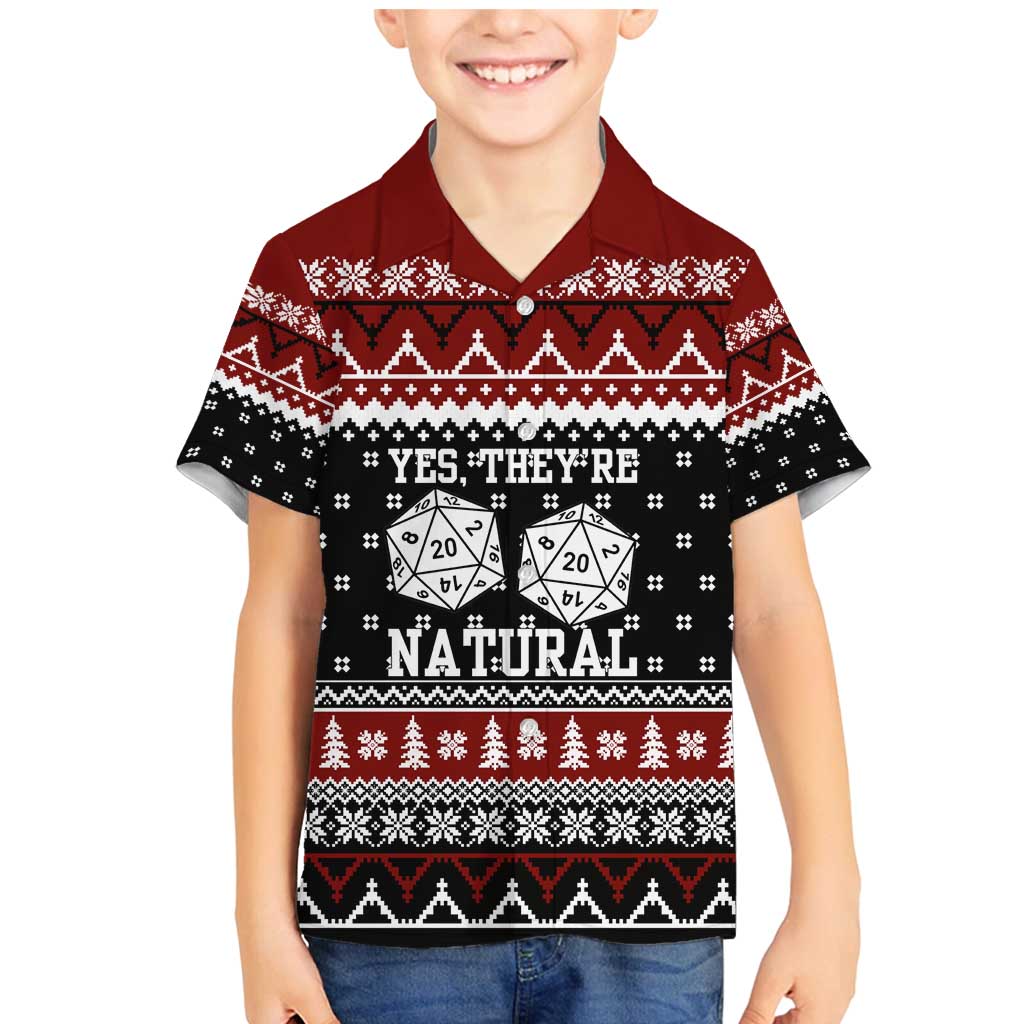 They Are Natural Christmas Family Matching Mermaid Dress and Hawaiian Shirt Xmas Holiday Patterns - Wonder Print Shop