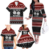 They Are Natural Christmas Family Matching Off The Shoulder Long Sleeve Dress and Hawaiian Shirt Xmas Holiday Patterns - Wonder Print Shop