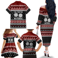 They Are Natural Christmas Family Matching Off The Shoulder Long Sleeve Dress and Hawaiian Shirt Xmas Holiday Patterns - Wonder Print Shop