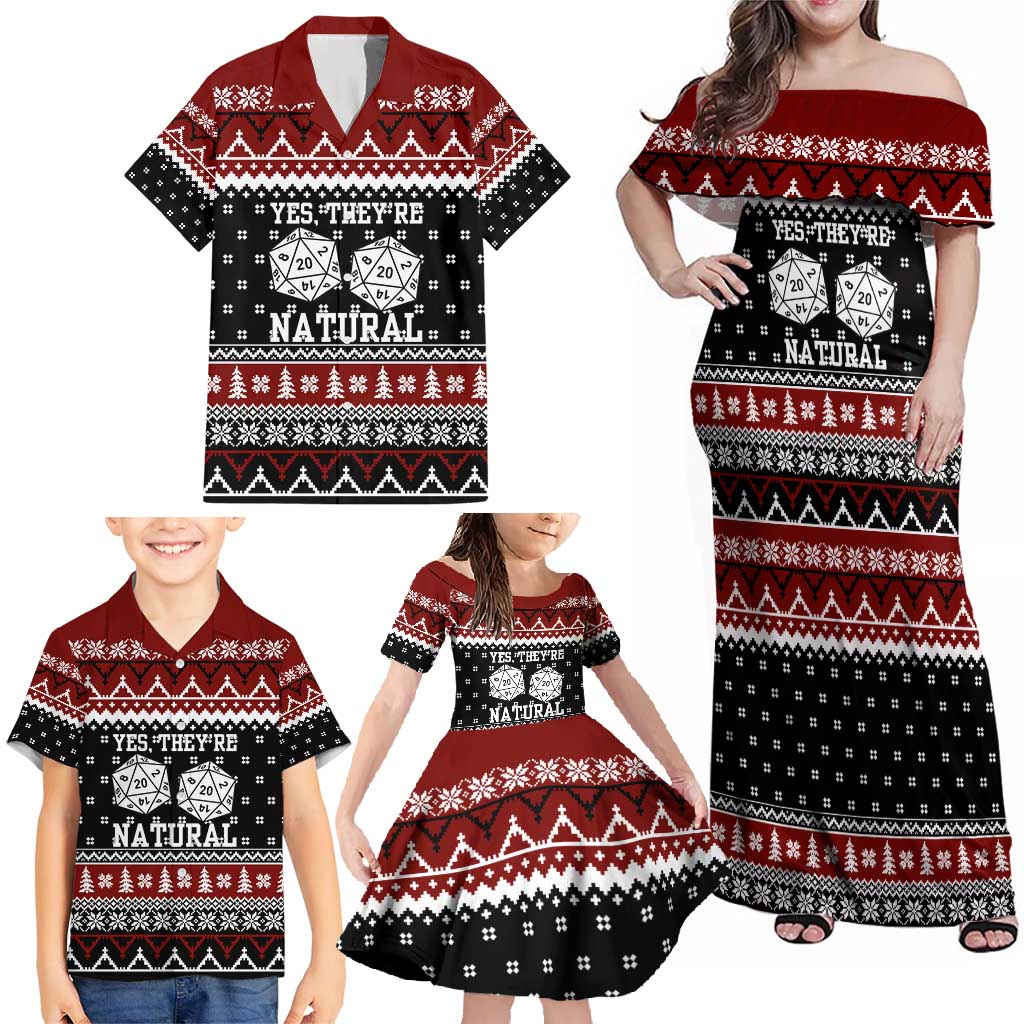 They Are Natural Christmas Family Matching Off Shoulder Maxi Dress and Hawaiian Shirt Xmas Holiday Patterns - Wonder Print Shop