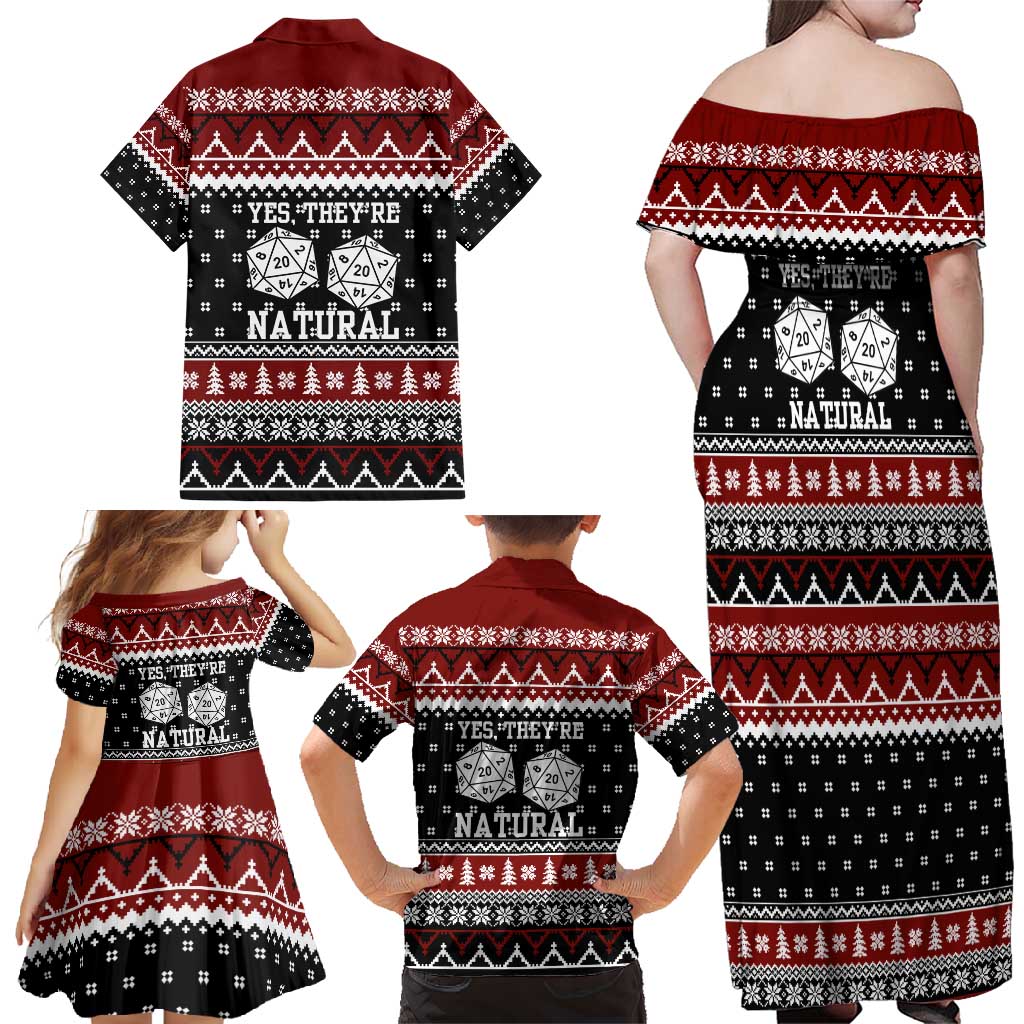 They Are Natural Christmas Family Matching Off Shoulder Maxi Dress and Hawaiian Shirt Xmas Holiday Patterns - Wonder Print Shop