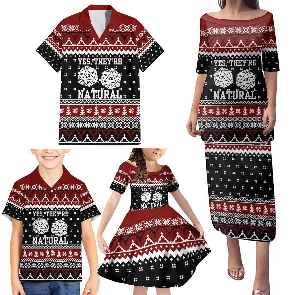 They Are Natural Christmas Family Matching Puletasi and Hawaiian Shirt Xmas Holiday Patterns - Wonder Print Shop