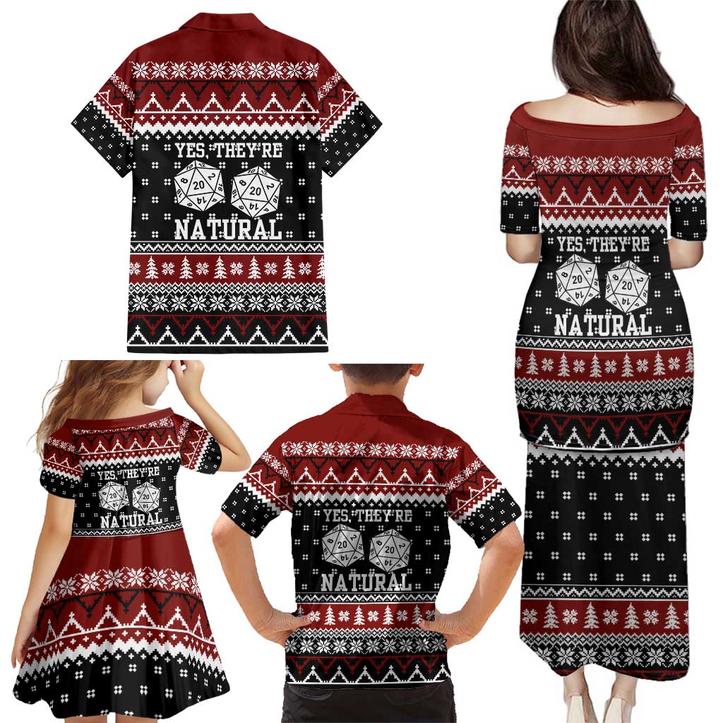 They Are Natural Christmas Family Matching Puletasi and Hawaiian Shirt Xmas Holiday Patterns - Wonder Print Shop