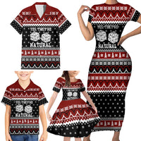 They Are Natural Christmas Family Matching Short Sleeve Bodycon Dress and Hawaiian Shirt Xmas Holiday Patterns - Wonder Print Shop