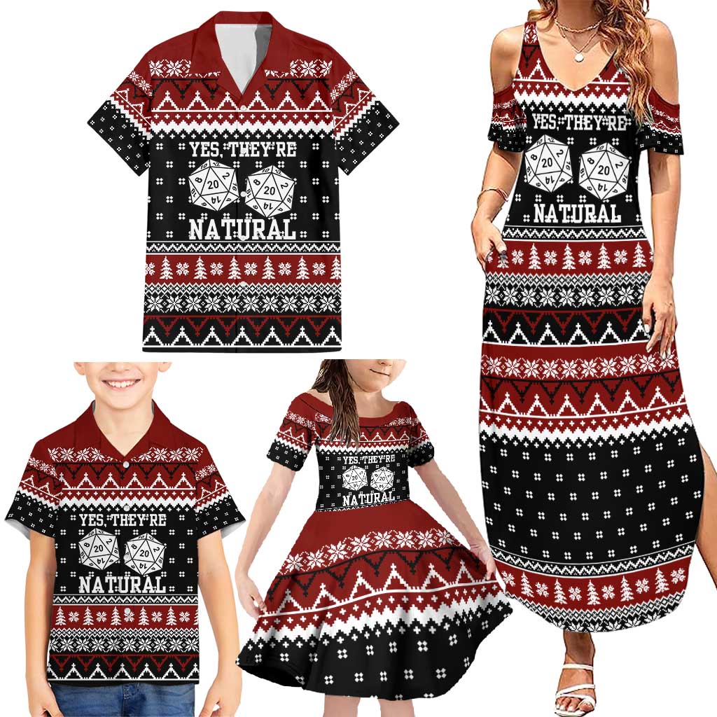 They Are Natural Christmas Family Matching Summer Maxi Dress and Hawaiian Shirt Xmas Holiday Patterns - Wonder Print Shop
