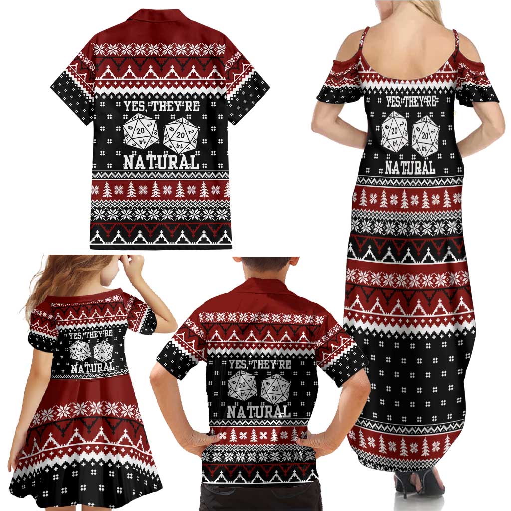 They Are Natural Christmas Family Matching Summer Maxi Dress and Hawaiian Shirt Xmas Holiday Patterns - Wonder Print Shop