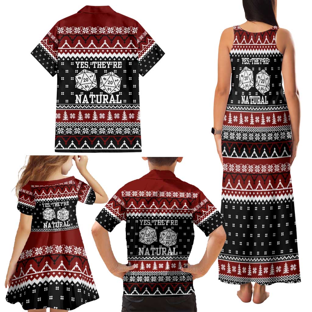 They Are Natural Christmas Family Matching Tank Maxi Dress and Hawaiian Shirt Xmas Holiday Patterns - Wonder Print Shop