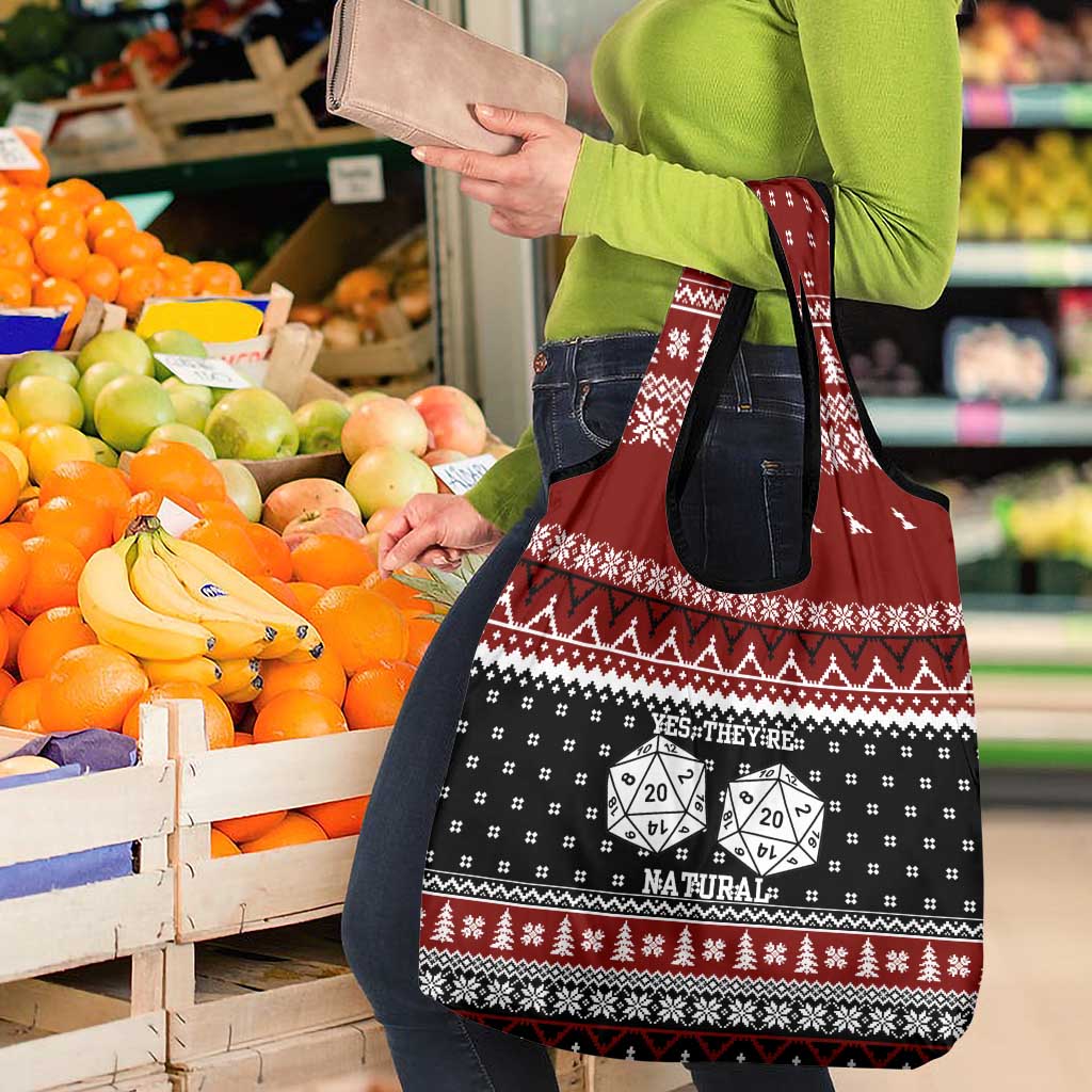 They Are Natural Christmas Grocery Bag Xmas Holiday Patterns - Wonder Print Shop