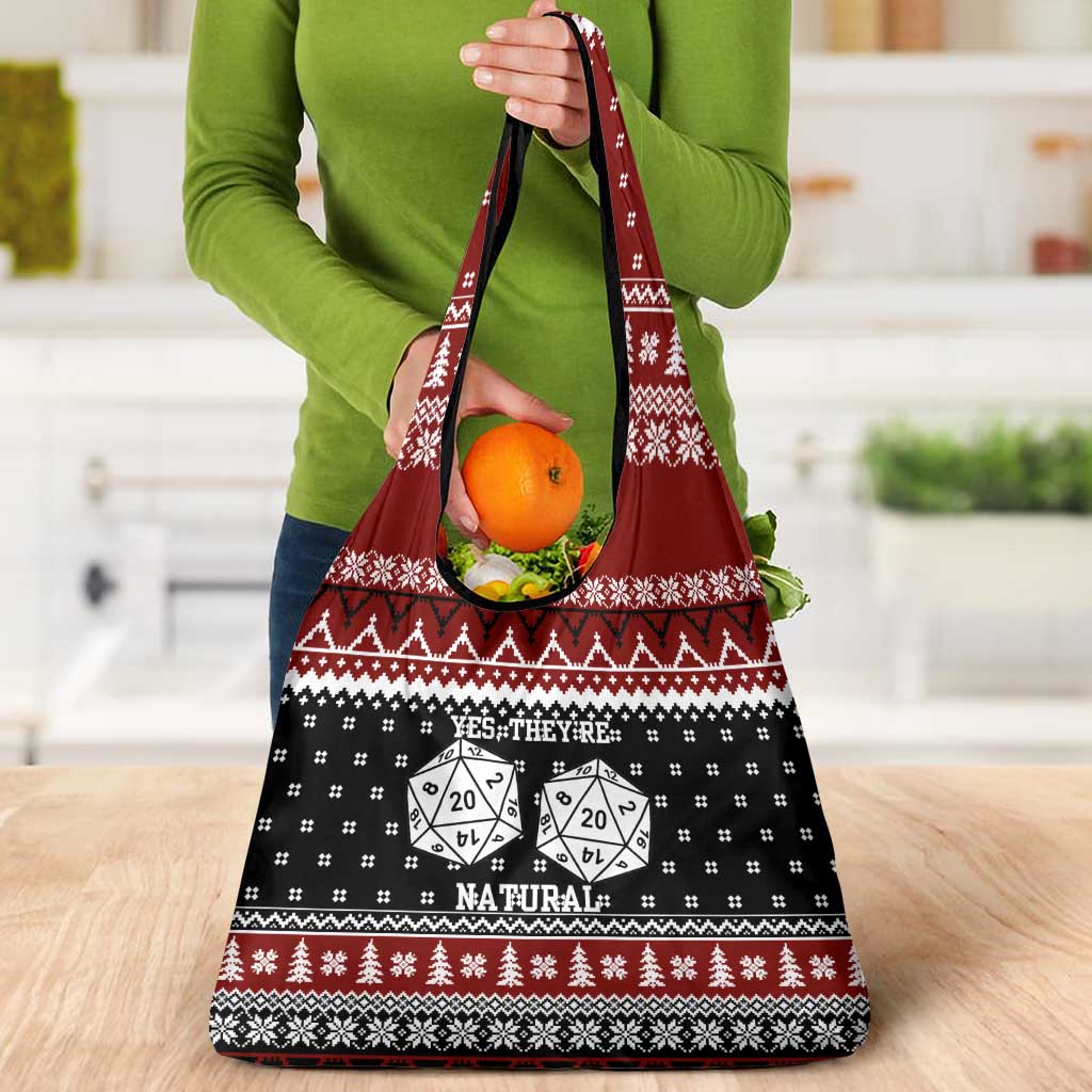 They Are Natural Christmas Grocery Bag Xmas Holiday Patterns - Wonder Print Shop
