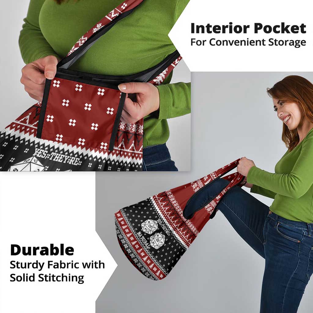 They Are Natural Christmas Grocery Bag Xmas Holiday Patterns - Wonder Print Shop