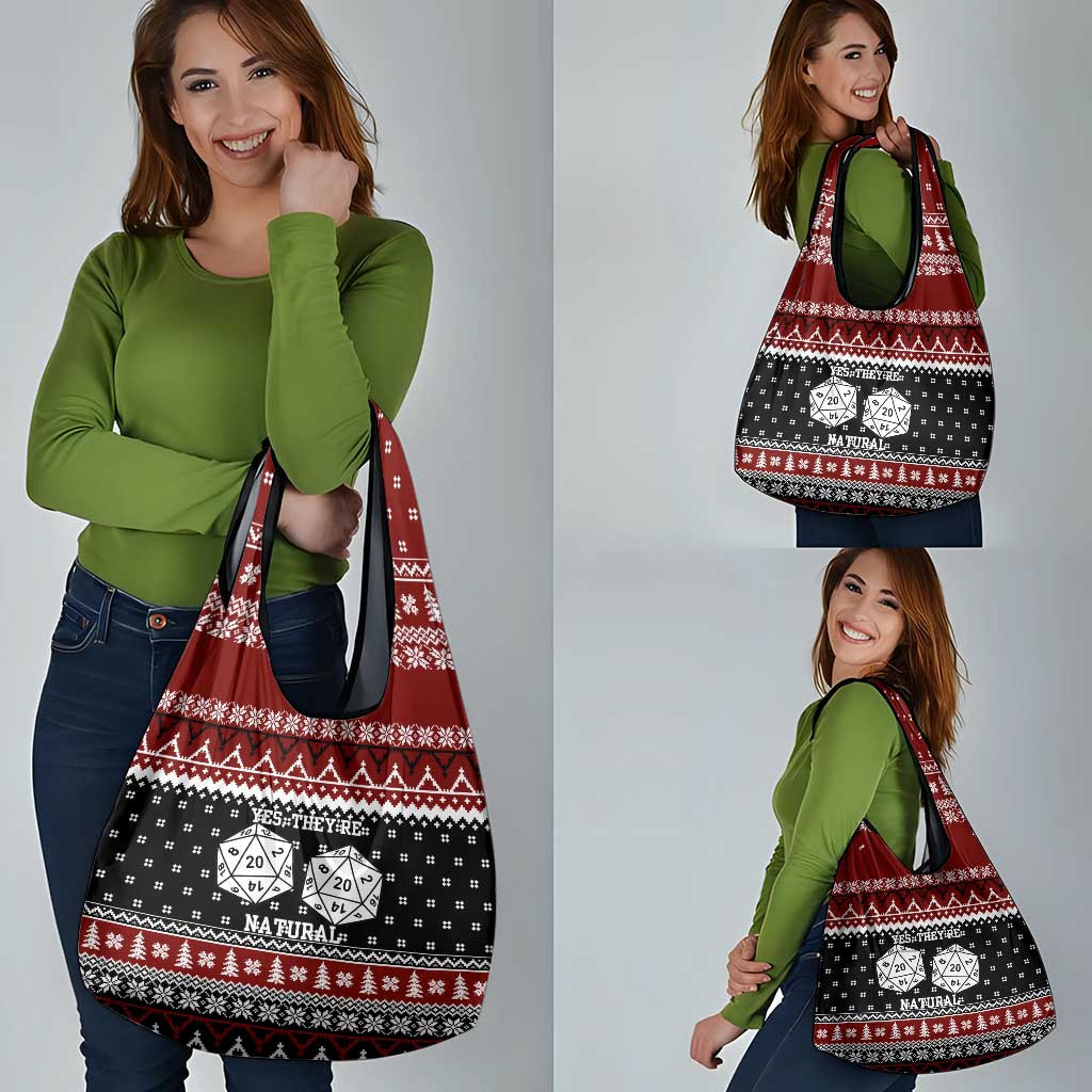 They Are Natural Christmas Grocery Bag Xmas Holiday Patterns - Wonder Print Shop