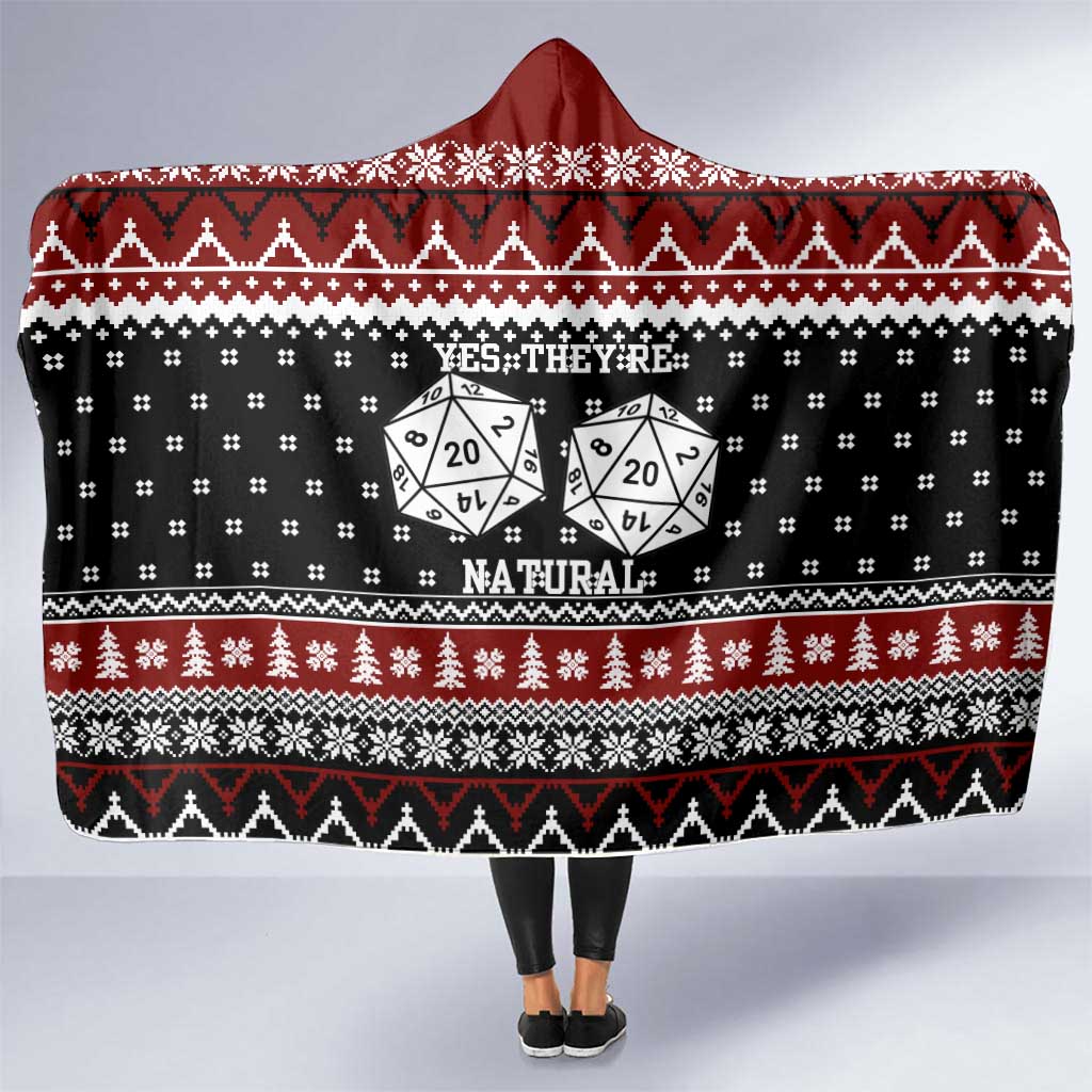 They Are Natural Christmas Hooded Blanket Xmas Holiday Patterns - Wonder Print Shop