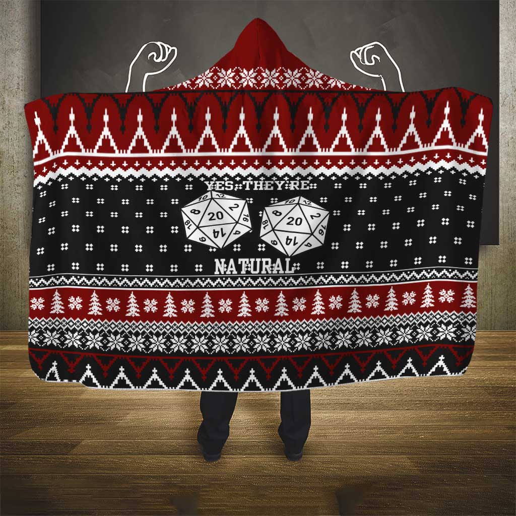 They Are Natural Christmas Hooded Blanket Xmas Holiday Patterns - Wonder Print Shop