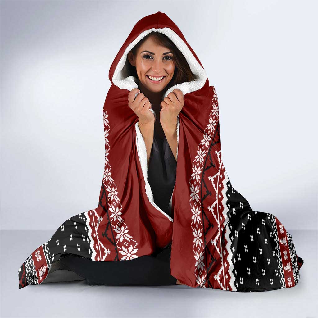 They Are Natural Christmas Hooded Blanket Xmas Holiday Patterns - Wonder Print Shop