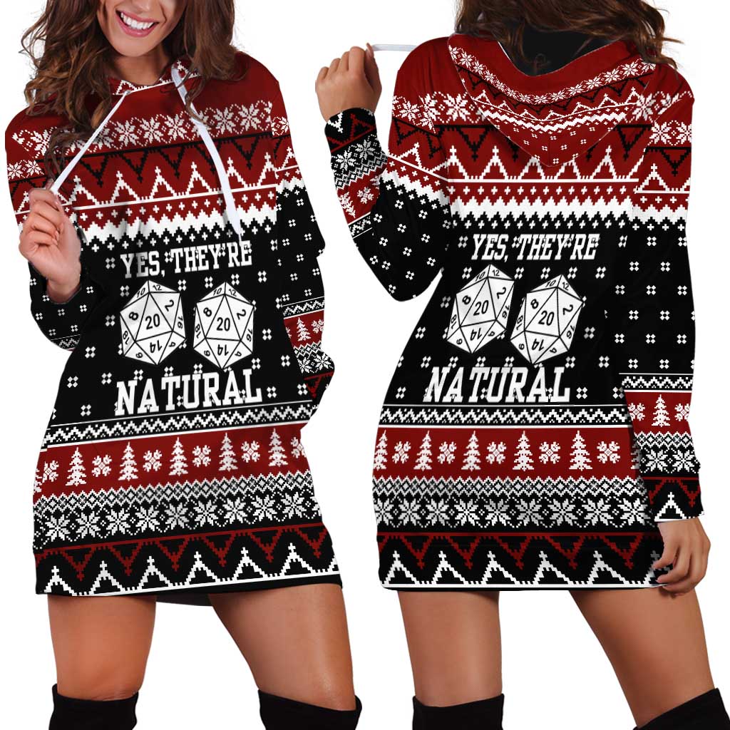 They Are Natural Christmas Hoodie Dress Xmas Holiday Patterns - Wonder Print Shop