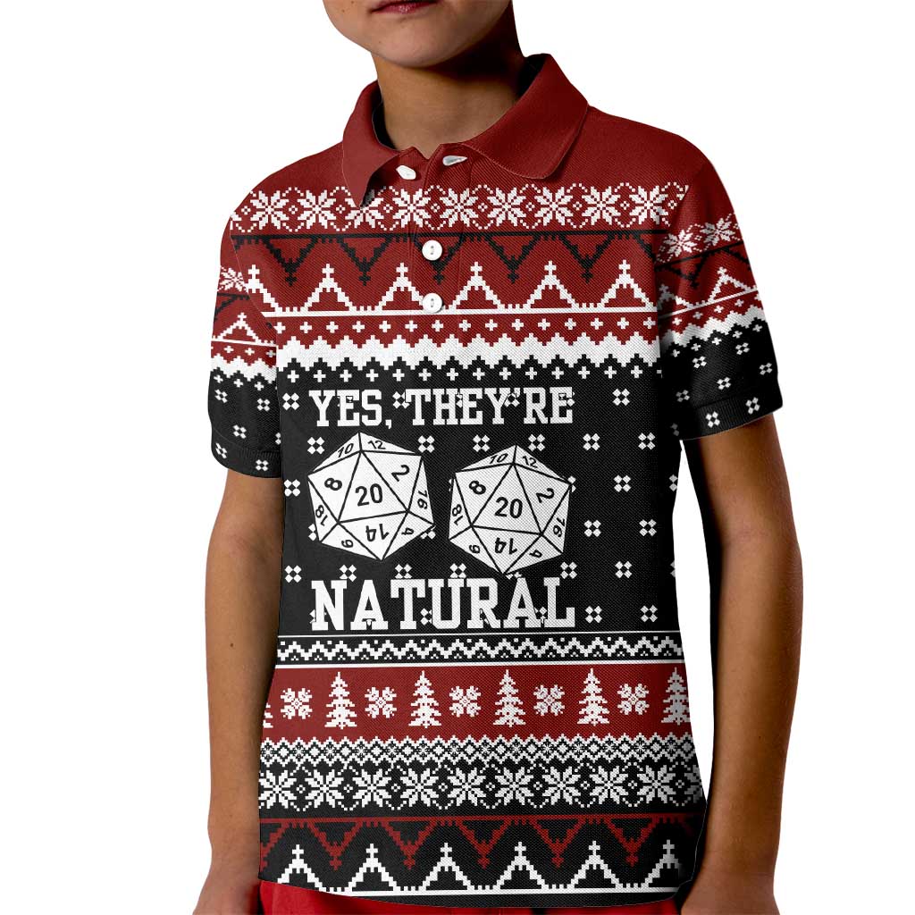 They Are Natural Christmas Kid Polo Shirt Xmas Holiday Patterns - Wonder Print Shop