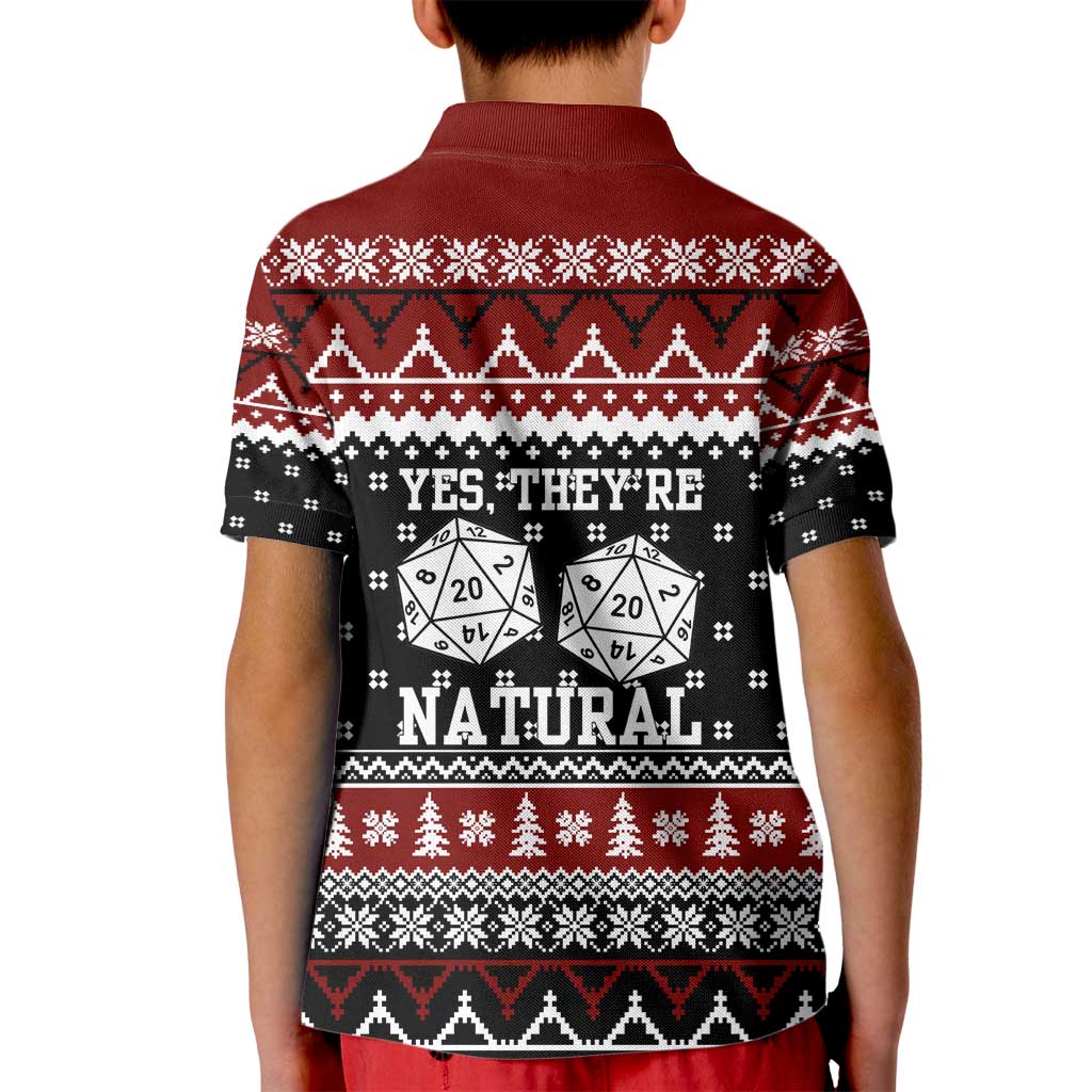 They Are Natural Christmas Kid Polo Shirt Xmas Holiday Patterns - Wonder Print Shop