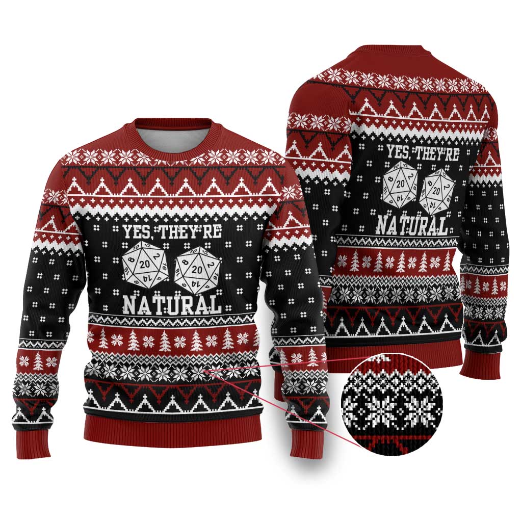 They Are Natural Christmas Ugly Christmas Sweater Xmas Holiday Patterns - Wonder Print Shop