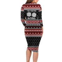 They Are Natural Christmas Long Sleeve Bodycon Dress Xmas Holiday Patterns - Wonder Print Shop