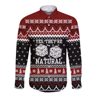 They Are Natural Christmas Long Sleeve Button Shirt Xmas Holiday Patterns - Wonder Print Shop