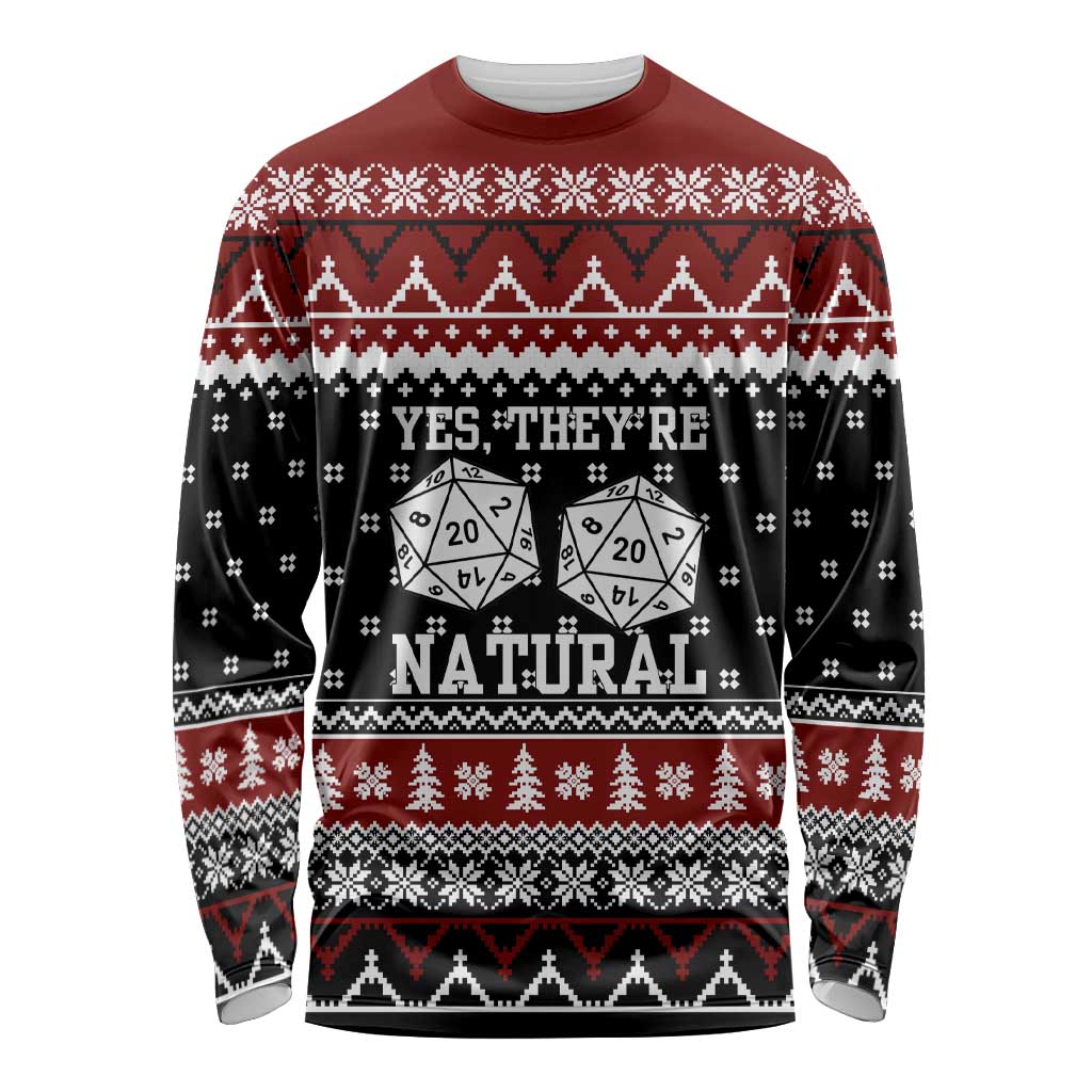 They Are Natural Christmas Long Sleeve Shirt Xmas Holiday Patterns - Wonder Print Shop