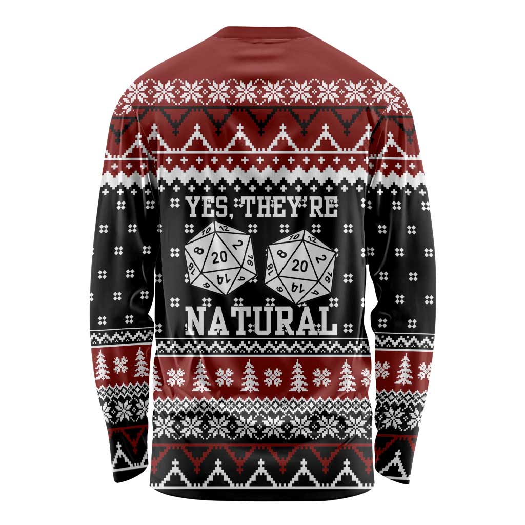 They Are Natural Christmas Long Sleeve Shirt Xmas Holiday Patterns - Wonder Print Shop