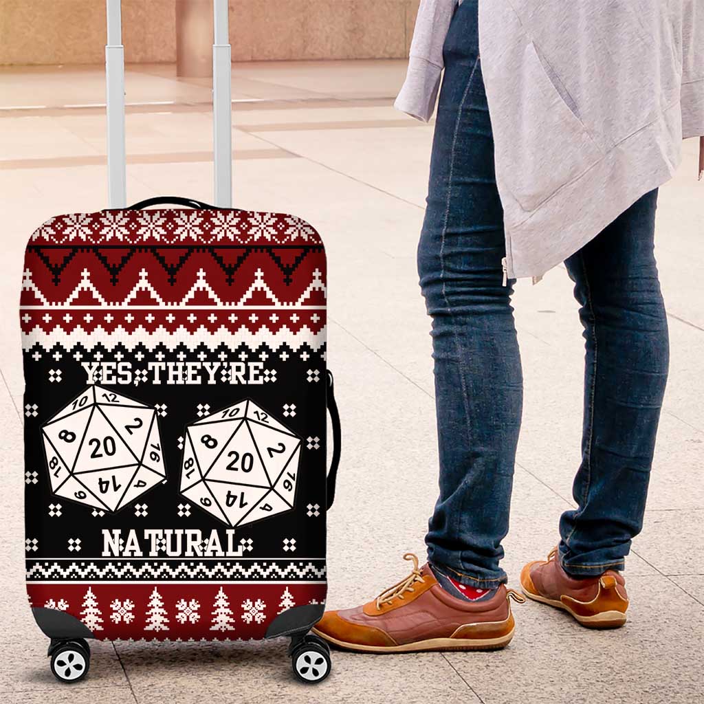 They Are Natural Christmas Luggage Cover Xmas Holiday Patterns - Wonder Print Shop