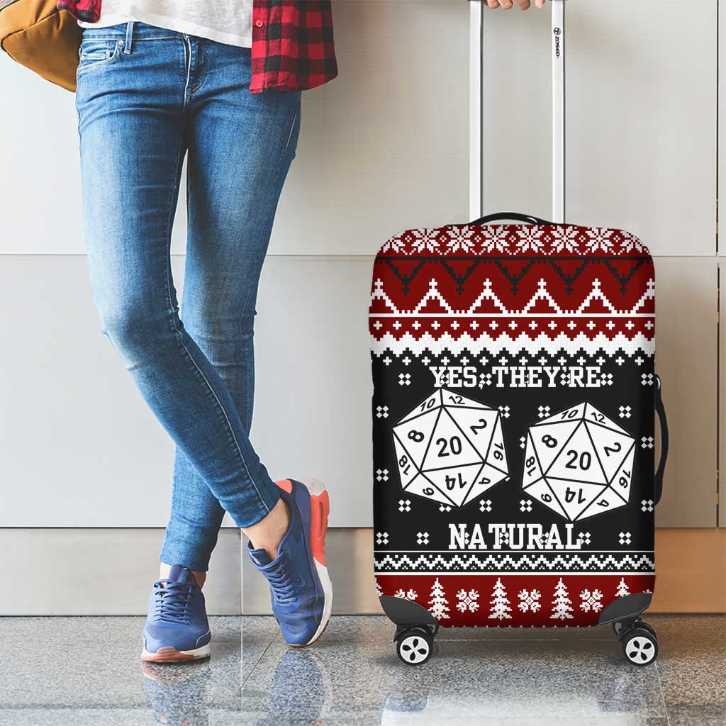 They Are Natural Christmas Luggage Cover Xmas Holiday Patterns - Wonder Print Shop