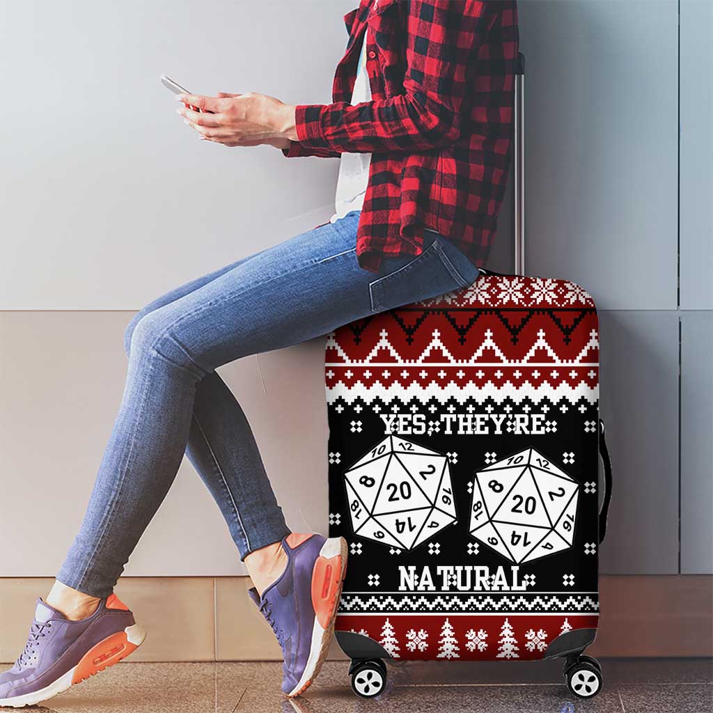 They Are Natural Christmas Luggage Cover Xmas Holiday Patterns - Wonder Print Shop