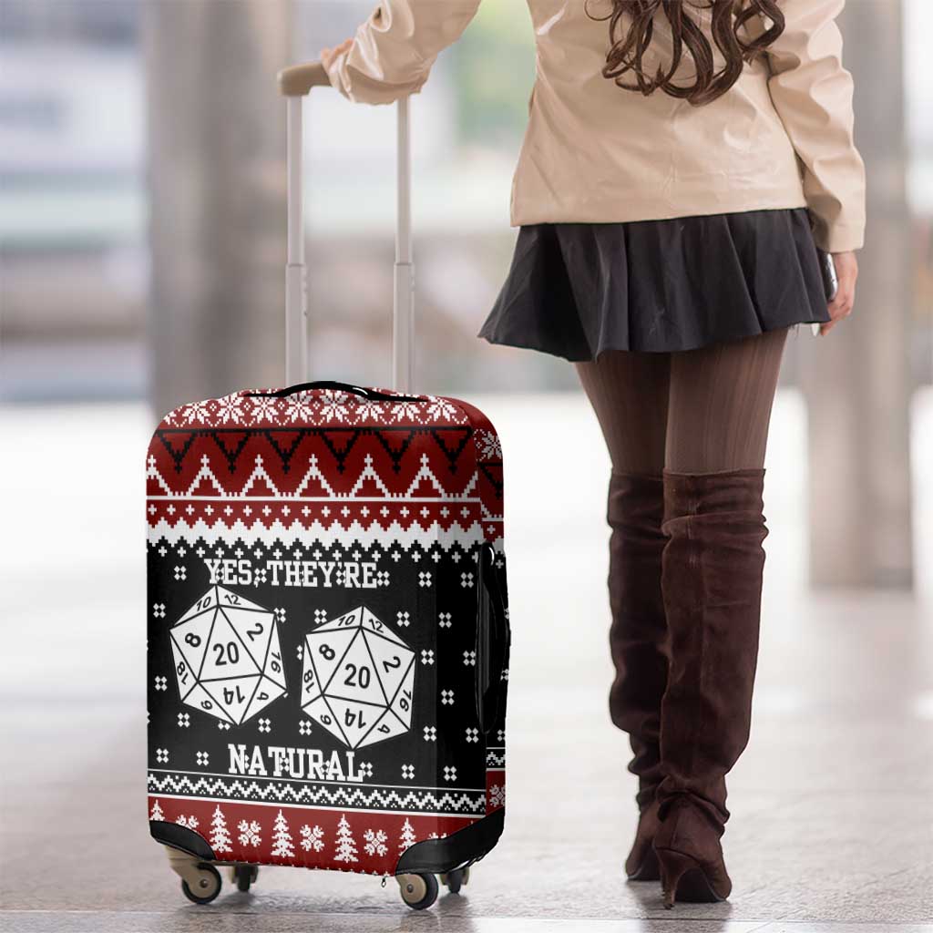 They Are Natural Christmas Luggage Cover Xmas Holiday Patterns - Wonder Print Shop