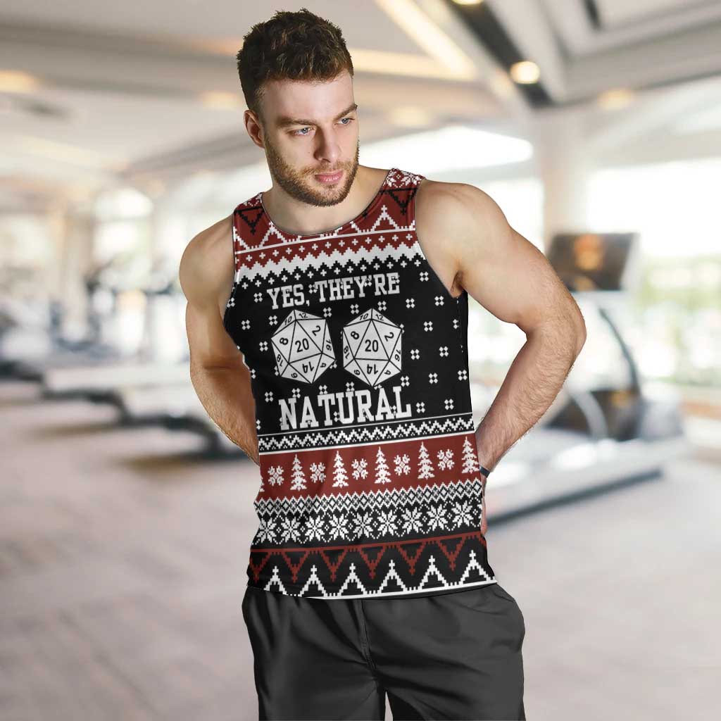 They Are Natural Christmas Men Tank Top Xmas Holiday Patterns - Wonder Print Shop