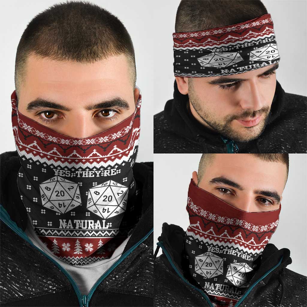 They Are Natural Christmas Neck Gaiter Xmas Holiday Patterns - Wonder Print Shop