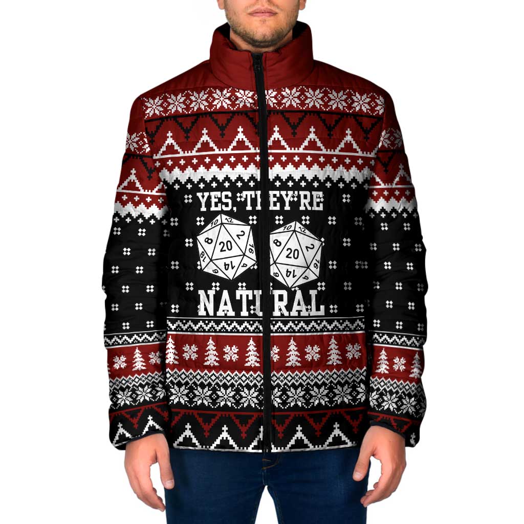 They Are Natural Christmas Padded Jacket Xmas Holiday Patterns - Wonder Print Shop