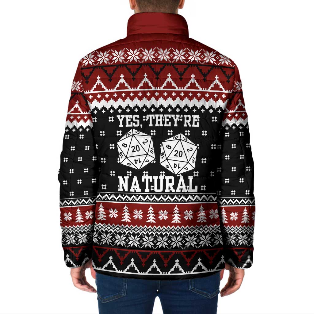 They Are Natural Christmas Padded Jacket Xmas Holiday Patterns - Wonder Print Shop