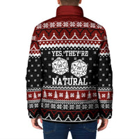 They Are Natural Christmas Padded Jacket Xmas Holiday Patterns - Wonder Print Shop